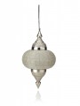 Arcadia Hanging Lamp with Bead Design  Silver made in India