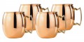Solid Moscow Mule Mug Copper Set of 4