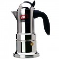 Vev Vigano Kontessa Black Handle Epresso Pot  12 Cup