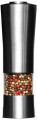 Chef Pro Battery Operated Single Touch Peppermill Stainless Steel Various Coarseness Setting  and Mess Free Base 