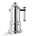 Kontessa Inox Epresso Pot by Vev Vigano  4 Cup mader in Italy Stainless Steel